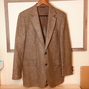 100% Pure Wool Brown Sports Jacket sz 40